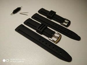 Cinturino IN Silicone per Breitling Orologio 22mm Nero 